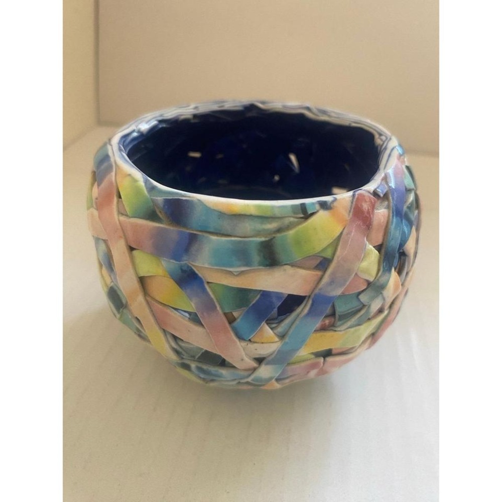 Porcelain Art Pottery "Tangle Bowl" by Barbara Cahn